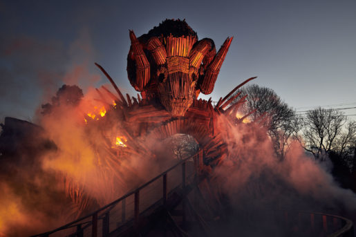 Wicker Man at Alton Towers, ride theming.